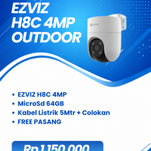 EZVIZ H8C 4MP OUTDOOR + PASANG
