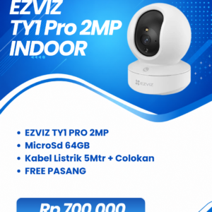 EZVIZ TY1 Pro 2MP + PASANG